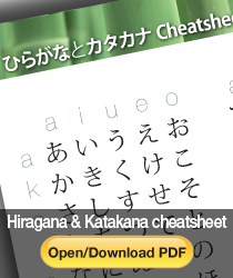 Hiragana and Katakana cheatsheet pdf download thumbnail